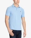 Polo Ralph Lauren Custom Slim Fit Weathered Short Sleeve Polo Shirt In Austin Blue