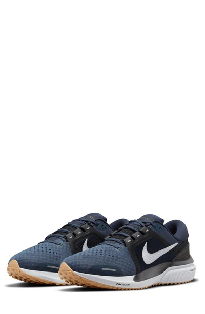 Nike Air Zoom Vomero 16 Men's Road Running Shoes In Thunder Blue,black,gum Light Brown,wolf Grey