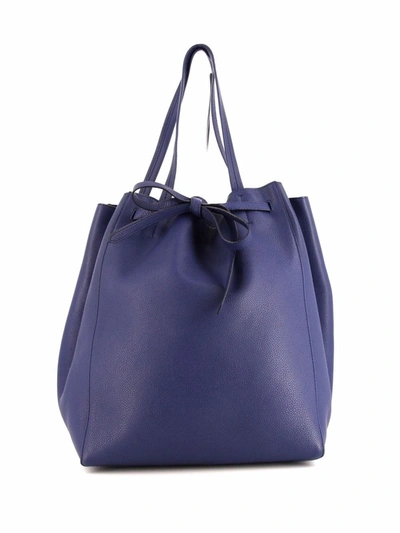 Pre-owned Celine 2010  Cabas Phantom Tote Bag In Blue