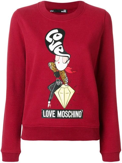 Love Moschino Sweater Sweater Women Moschino Love In Red
