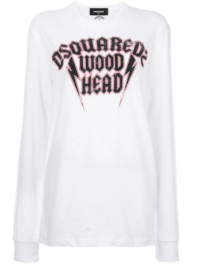 Dsquared2 Wood Head Print T-shirt | ModeSens