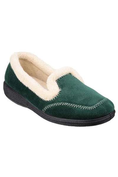 Fleet & Foster Womens/ladies Maier Classic Slippers In Green