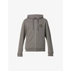 Belstaff Mens Granite Grey Brand-patch Relaxed-fit Cotton-jersey Hoody S