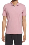 Public Rec Go-to Athletic Fit Performance Polo In Heather Pink