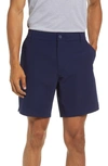Rhone Flat Front Resort Shorts In Blue Quartz