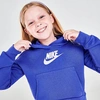 Nike Sportswear Kids' Club Fleece Hoodie In Lapis/purple Pluse/white