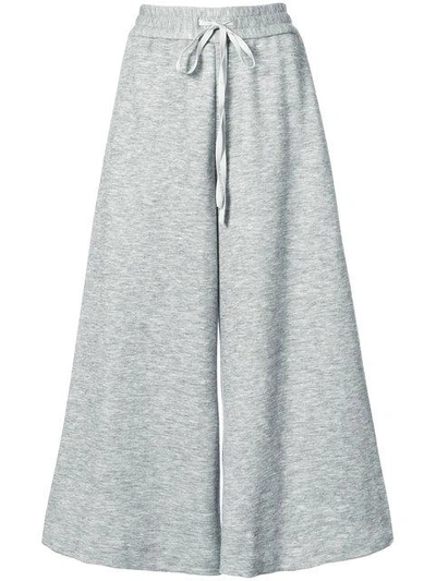 Adam Lippes Luxe Jersey Culottes With Drawstring Waist