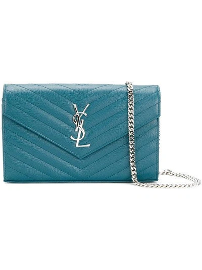 Saint Laurent Blue Lou Lou Shoulder Bag