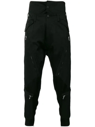 Julius Trousers With Zip Detail In Black