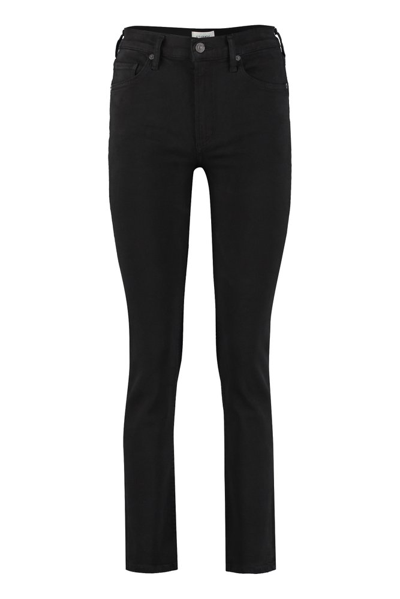 Citizens Of Humanity Isola Cropped Bootcut Jeans In Black