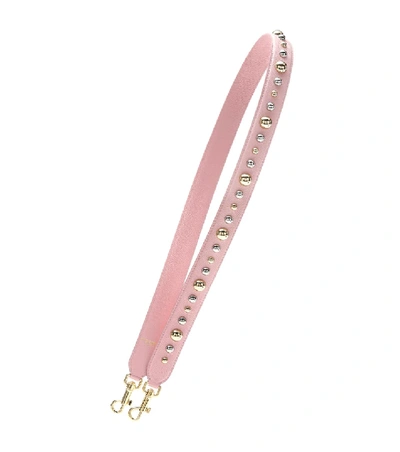Dolce & Gabbana Leather Bag Strap In Pink
