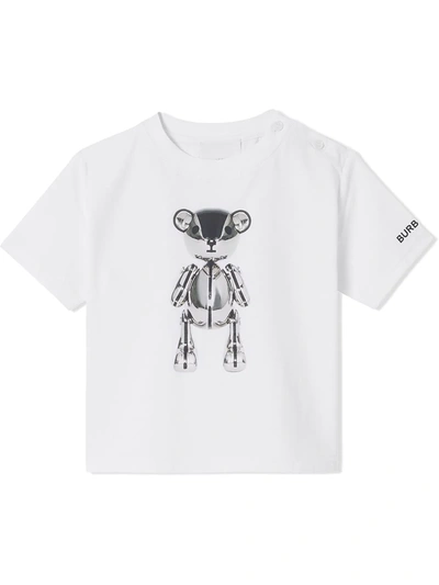 Burberry Babies' Kids Thomas Bear T-shirt (6-24 Months) In White