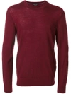 Michael Kors Collection Slim Fit Knitted Jumper - Red
