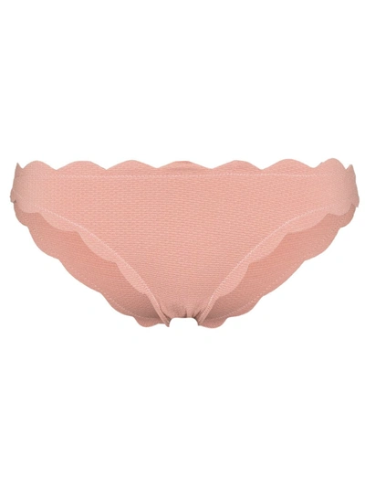 Marysia Clean Antibes Bikini Scalloped Bottoms In Rosa