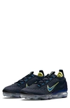Nike Men's Air Vapormax 2021 Fk Shoes In Obsidian/light Lemon Twist/racer Blue/black
