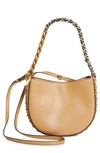 Stella Mccartney Medium Frayme Faux Leather Shoulder Bag In 1000