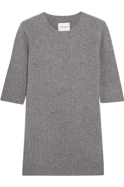 Georgia Alice Freeway Ribbed Wool And Cashmere-blend Top