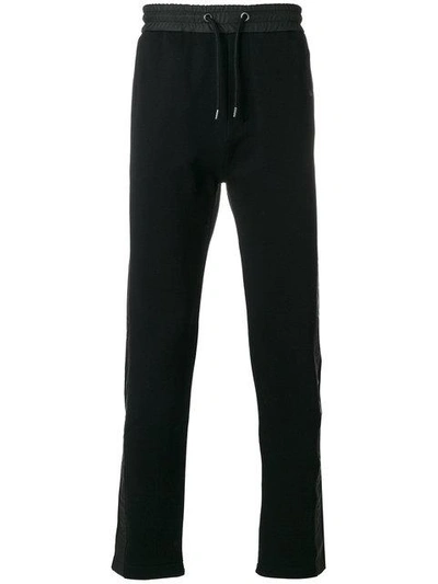 Kenzo Fleece Track Black Cotton Pants