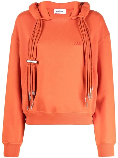 Ambush Multicord Cotton Hoodie In Orange