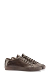 Koio Capri Mixed Leather Low-top Sneakers In Mocha