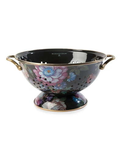 Mackenzie-childs Flower Market Large Colander, Black