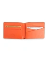 Royce New York Rfid Blocking Bifold Wallet In Brown And Orange