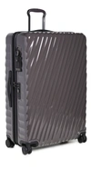 Tumi Extended Trip Four-wheel Polycarbonate Suitcase 77.5cm In Iron