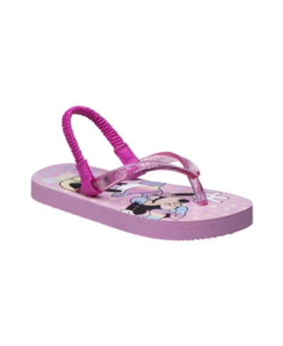 Disney Kids' Toddler Girls Minnie Mouse Flip Flops In Pink
