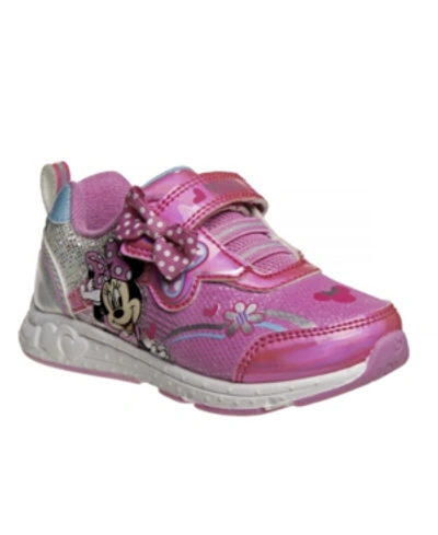 Disney Kids' Toddler Girls Minnie Mouse Sneakers In Fuchsia