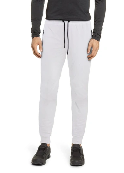 X-ray X Ray Active Sport Casual Jogger Fleece Pants With Zipper Pockets In White