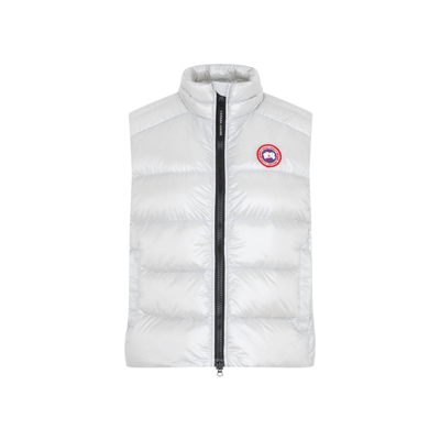 Canada Goose Cypress Quilted Recycled Ripstop Down Vest In Silverbirch Bouleau Argente