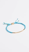 Gorjana Power Gemstone Beaded Bracelet In Turquoise/gold