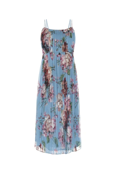 gucci blue floral dress 2015 Re-edition Chiffon In Peter Pan collar sparkle extra Donna Morgan Sleeveless Maxi Size:46Long