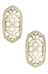 Kendra Scott Ellie Filigree Stud Earrings In Gold