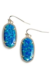 Kendra Scott Dani Kyocera Opal Drop Earrings In Royal Blue Kyocera Opal/ Gold