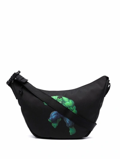 Balenciaga The Hulk-print Explorer Shoulder Bag In Black