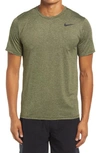 Nike Dri-fit Static Training T-shirt In Rough Green/oil Green/ Black