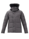 Canada Goose Wyndham Fusion Fit 625 Fill Power Hooded Down Jacket In Graphite