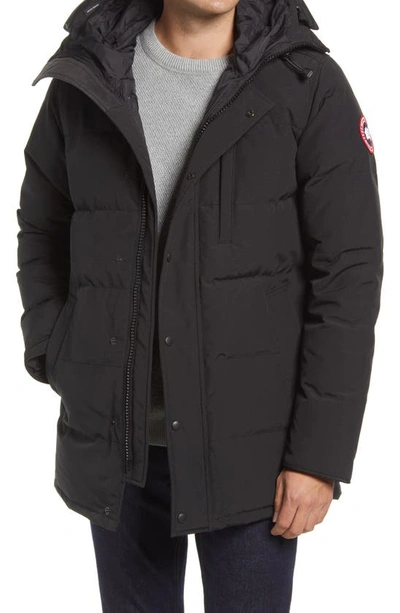 Canada Goose Carson Fusion Fit Hooded 625 Fill Power Down Parka In Black