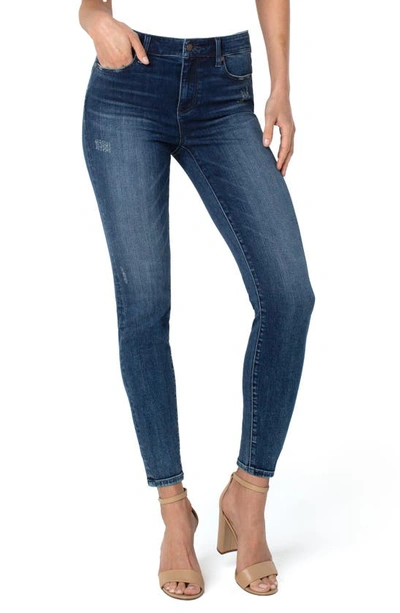 Liverpool Los Angeles Penny Distressed High Waist Ankle Skinny Jeans In Stratton