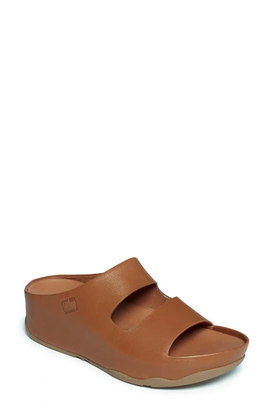 Fitflop Shuv Slide Sandal In Light Tan