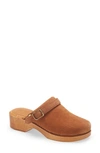 Re/done '70s Classic Clog In Cuoio Suede
