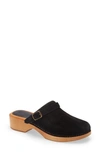 Re/done '70s Classic Clog In Black Suede