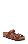 Birkenstock Franca Slide Sandal In Fire Red