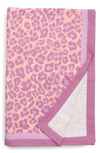 Zimmermann Poster Print Fringed Beach Towel In Pink Leopard