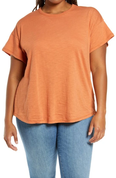 Madewell Sorrel Whisper Ringer T-shirt In Rusted Tin