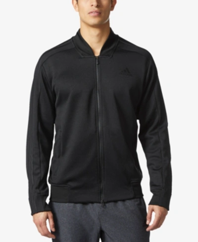 Adidas Originals Adidas Badge Of Sport Id Track Bomber Jacket In Black