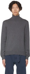 Maison Margiela Cashmere Turtleneck Pullover In Grey