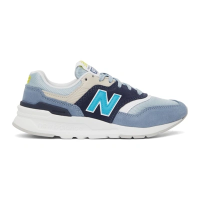 New Balance Navy & Grey 997h V1 Sneakers In Navy,grey