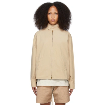 Fear Of God Beige 'baseball' Jacket In 264 Khaki